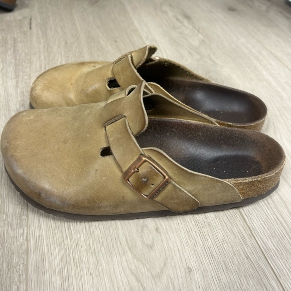 Birkenstock Boston Oiled Leather Tobacco Brown - Picture 2 of 6